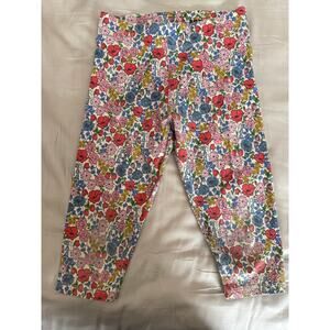 Mini Boden floral capri leggings size 7-8